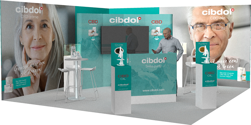 Cibdol on mukana 50Plus-messuilla Jaarbeurs Utrechtissa, (NL).